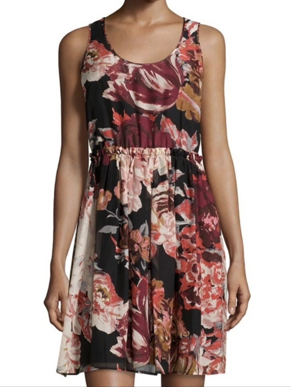Elizabeth And James Silk Floral Dress